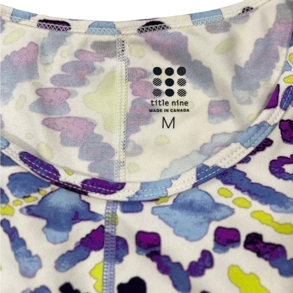 Title Nine Dress Medium Geometric Abstract Print Sleeveless Dress Zip Pocket - Picture 5 of 8